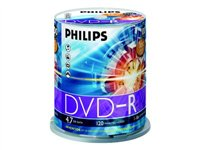Philips DM4S6B00F - DVD-R x 100 - 4.7 GB - lagringsmedier DM4S6B00F/00
