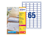 Avery - etiketter - 6500 etikett (er) - 38.1 x 21.2 mm L7651-100
