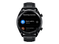 Huawei Watch GT Sport - svart rostfritt stål - smart klocka med rem - grafitsvart - 128 MB 55023255