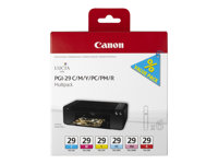 Canon PGI-29 CMY/PC/PM/R Multipack - gul, cyan, magenta, röd, foto-cyan, foto-magenta - original - bläcktank 4873B005