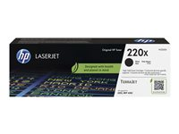 HP 220X - Lång livslängd - svart - original - LaserJet - tonerkassett (W2200X) W2200X