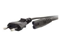 C2G Non-Polarised Power Cord - strömkabel - power IEC 60320 C7 till power CEE 7/7 - 1 m 80616