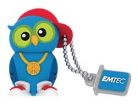 EMTEC Novelty 3D M341 DJ Owl - USB flash-enhet - 16 GB ECMMD16GM341