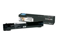 Lexmark - Extra lång livslängd - svart - original - tonerkassett - LCCP C950X2KG