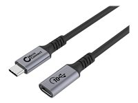 MicroConnect Premium - USB typ C-förlängningskabel - 24 pin USB-C till 24 pin USB-C - 1 m USB3.2CC1EX