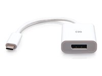 C2G USB-C to DisplayPort Adapter Converter - 4K 60Hz - White - videokort - 24 pin USB-C till DisplayPort C2G26934
