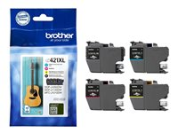 Brother LC421XL Value Pack - 4-pack - XL - svart, gul, cyan, magenta - original - bläckpatron LC421XLVALDR