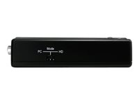 StarTech.com Composite and S-Video to HDMI Converter with Audio - Video converter - composite video, S-video - HDMI - black - VID2HDCON - videokonverterare - svart VID2HDCON