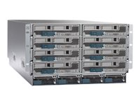Cisco UCS 5108 Blade Server Chassis - kan monteras i rack - 6U - upp till 8 blad UCSB-5108-AC2=