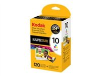 KODAK Photo Value Pack 10 Series - 1 - färg (cyan, magenta, gul) - bläckpatron/papperssats 3954831