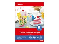 Canon Double-sided Matte Paper MP-101D - papper - matt - 50 ark - A4 - 240 g/m² 4076C005