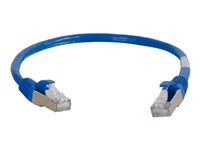 C2G Cat5e Booted Shielded (STP) Network Patch Cable - patch-kabel - 1 m - blå 83770