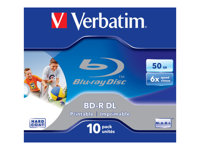 Verbatim - BD-R DL x 10 - 50 GB - lagringsmedier 43736