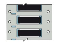 Brady PermaSleeve Wire Marking B-342 - fodral - matt - 250 stk - 50.8 x 21.6 mm 3PS-500-2-BK-S