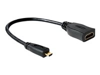 DeLOCK High Speed HDMI with Ethernet - HDMI-adapter - 23 cm 65391