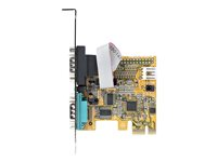 StarTech.com 2-Port PCI Express Serial Card, Dual Port PCIe to RS232 (DB9) Serial Interface Card, 16C1050 UART, Standard or Low Profile Brackets, COM Retention, For Windows & Linux - PCIe to Dual DB9 Card (21050-PC-SERIAL-CARD) - seriell adapter - PCIe 2.0 - RS-232 x 2 21050-PC-SERIAL-CARD
