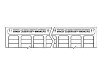 Brady B-707 LASERTAB - etiketter - matt - 10000 etikett (er) - 12.7 x 12.7 mm LAT-46-707-10