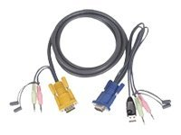 IOGEAR G2L5302U - kabel för tangentbord/mus/video/ljud - 1.83 m G2L5302U
