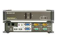 IOGEAR MiniView Dual View KVMP Switch GCS1742 - omkopplare för tangentbord/video/mus/ljud/USB - 2 portar GCS1742