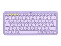 Logitech K380 Multi-Device Bluetooth Keyboard - tangentbord - QWERTZ - schweizisk - lavender lemonade 920-011156