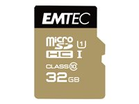 EMTEC Gold+ - flash-minneskort - 32 GB - microSD ECMSDM32GHC10GP