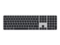 Apple Magic Keyboard with Touch ID and Numeric Keypad - tangentbord - QWERTZ - tysk - svarta tangenter Inmatningsenhet MMMR3D/A