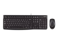 Logitech Desktop MK120 - sats med tangentbord och mus - ryska Inmatningsenhet 920-002561