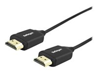 StarTech.com Premium Höghastighets HDMI-kabel med Ethernet - 4K 60 Hz - 0,5 m - HDMI-kabel med Ethernet - 50 cm HDMM50CMP