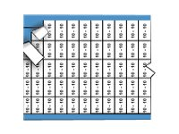 Brady Micro Solid Numbers Wire Marker Card Legend: 10 - lednings/kabelmärkare (förtryckt) TMXM-10-PK