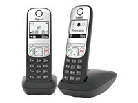 Gigaset A690 Duo - trådlös telefon med nummerpresentation + 1 extra handuppsättning - 3-riktad samtalsförmåg L36852-H2810-B101