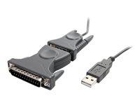 StarTech.com USB till RS232 DB9/DB25 seriell kabeladapter – M/M - seriell adapter - USB 2.0 ICUSB232DB25