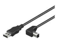 MicroConnect - USB-kabel - USB typ B till USB - 3 m USBAB3ANGLED