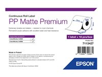 Epson Premium - löpande etikettpapper - matt - 18 rulle (rullar) - Rulle (7,6 cm x 29 m) 7113427