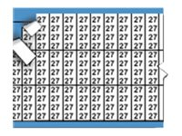 Brady Solid Numbers Miniature Wire Marker Card 27 - lednings/kabelmärkare (förtryckt) TMM-27-PK