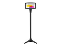 Compulocks iPad 10.9" 10th Gen Space Enclosure Portable Floor Stand - monteringssats - portabel - för surfplatta - höjden kan justeras - svart 147B209IPDSB