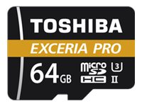 Toshiba EXCERIA PRO M501 - flash-minneskort - 64 GB - mikroSDXC UHS-II THN-M501G0640E7