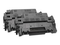 HP 55X - 2-pack - Lång livslängd - svart - original - LaserJet - tonerkassett (CE255XD) CE255XD
