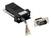 Black Box Colored Modular Adapter seriell RS-232-adapter - svart FA4509M-BK