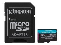 Kingston Canvas Go! Plus - flash-minneskort - 512 GB - mikroSDXC UHS-I SDCG3/512GB
