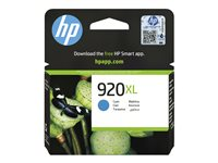 HP 920XL - Lång livslängd - cyan - original - bläckpatron CD972AE