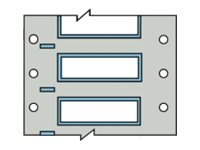Brady PermaSleeve Wire Marking B-342 - fodral - matt - 1000 stk - 6 x 50.8 mm 3PS-125-2-WT-SC