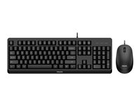 Philips 2000 series SPT6207BL - sats med tangentbord och mus - QWERTY - svart Inmatningsenhet SPT6207BL/00