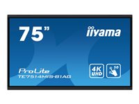 iiyama ProLite TE7514MIS-B1AG 75" LED-bakgrundsbelyst LCD-skärm - 4K - för interaktiv skyltning/interaktiv kommunikation TE7514MIS-B1AG