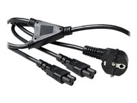 MicroConnect - strömkabel - CEE 7/7 till IEC 60320 C5 - 1.8 m PE010818-SPLIT