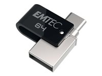 EMTEC Mobile & Go T260C - Dual - USB flash-enhet - 64 GB ECMMD64GT263C