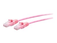 C2G 25ft (7.6m) Cat6a Snagless Unshielded (UTP) Slim Ethernet Network Patch Cable - Pink - patch-kabel - 7.6 m - rosa C2G30201