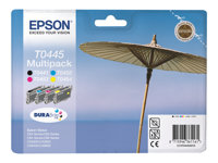 Epson Multipack T0445 - 4-pack - svart, gul, cyan, magenta - original - bläckpatron C13T04454010