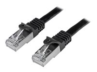StarTech.com Cat6-patchkabel - skärmad (SFTP) - 5 m, svart - patch-kabel - 5 m - svart N6SPAT5MBK