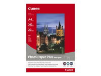 Canon Photo Paper Plus SG-201 - fotopapper - halvblank satin - 50 ark - 101.6 x 152.4 mm - 260 g/m² 1686B015