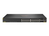 HPE Aruba Networking CX 6200F 24G Class 4 PoE 4SFP 370W Switch - switch - max. staplingsavstånd 10 kms - 24 portar - Administrerad - rackmonterbar S0M82A